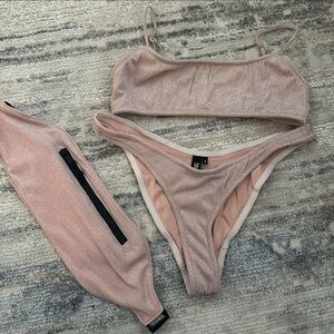 Triangl Swimwear Glittery Pink Bikini
